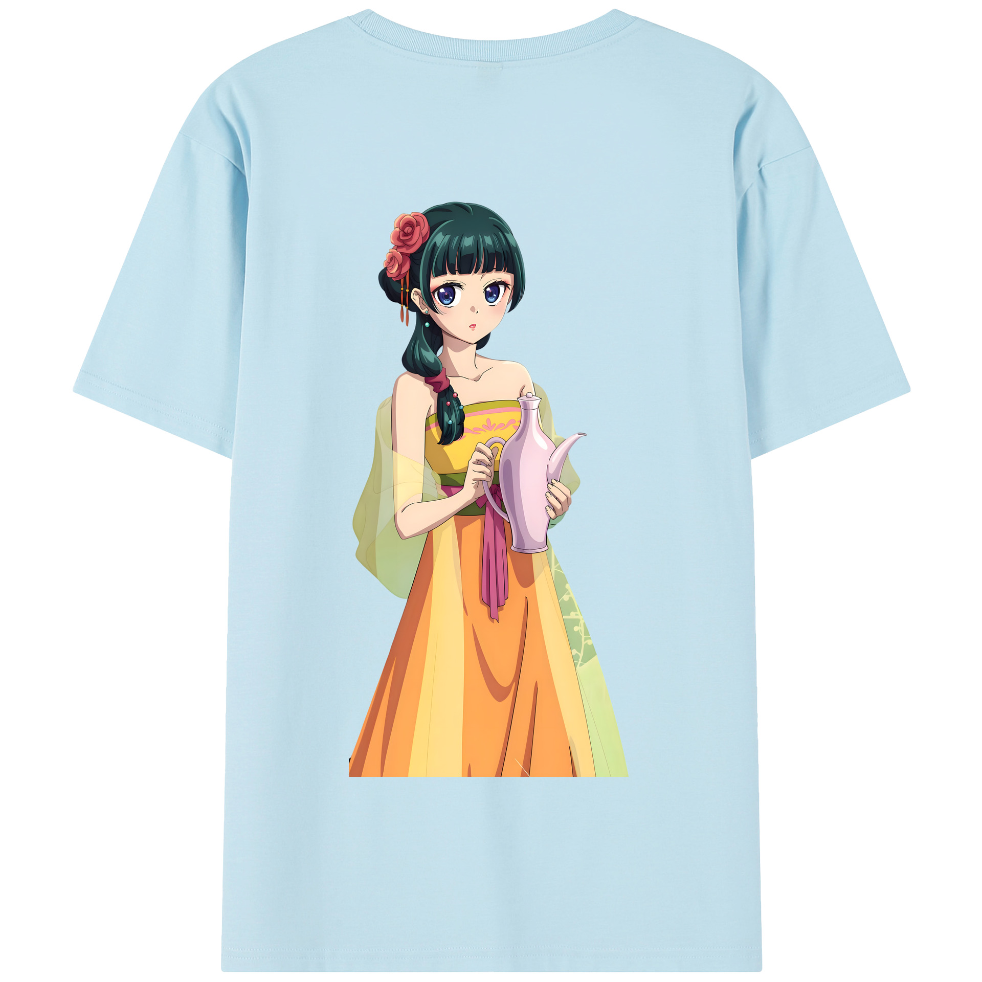 （画像用） 薬屋のひとりごと The Apothecary Diaries 綿100％半袖Tシャツ（背面プリント）